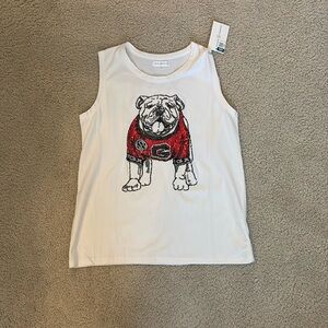 Stewart Simmons glitter Georgia Bulldogs tank